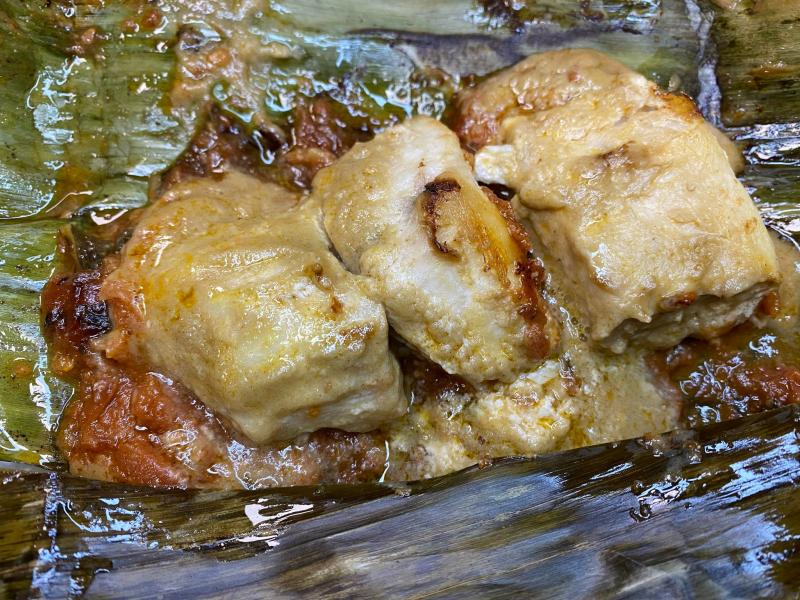 Tamal de corvina 